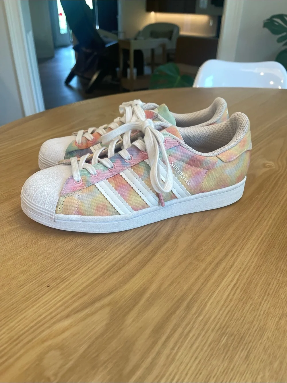 Adidas Women's Pastel Tie-Dye Superstar Sneakers - 7.5 LKN